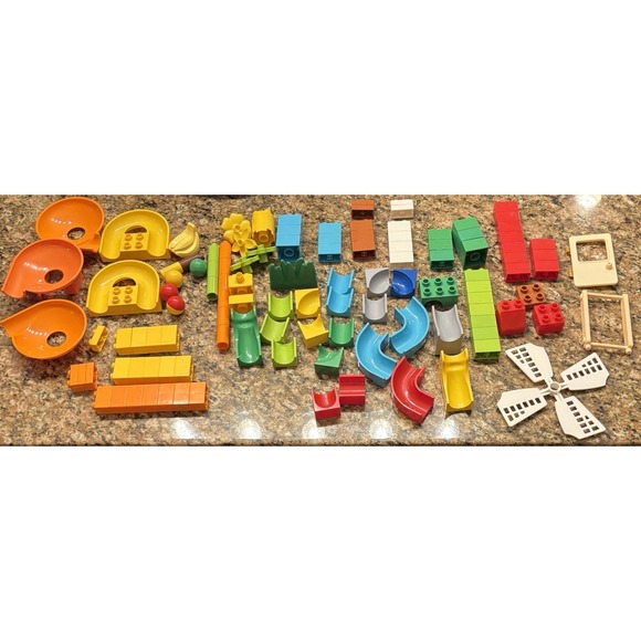 Does not apply Other - 100 +Pcs Marble Run Pieces Replacements With Marbles